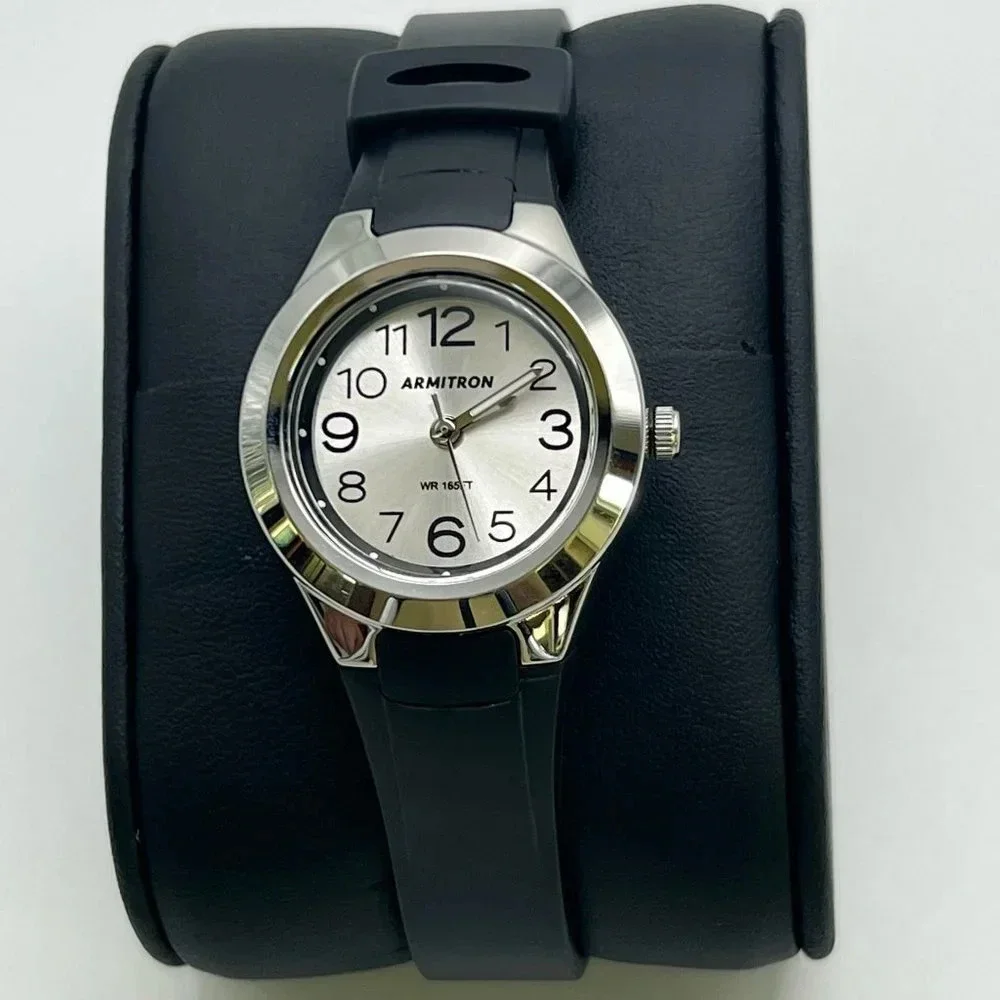 Armitron Pro Sport Ladies Watch Silver and Black Working